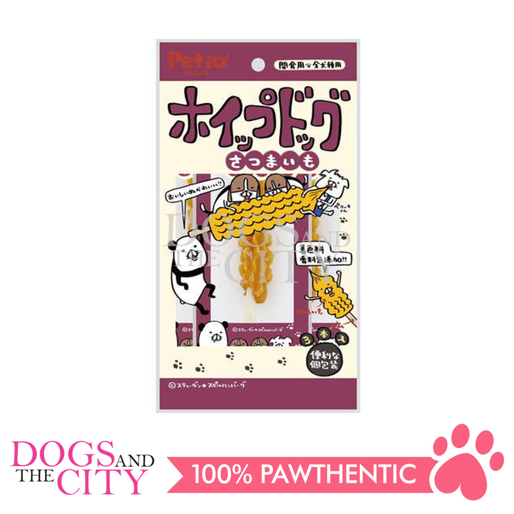 PETIO W14116  Whipped Dog Sweet Potato 3pcs Dog Treats