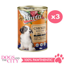 Load image into Gallery viewer, PAWTA Grain Free Canned  Wet Dog Food - Chicken with Egg for Puppy  (3 Cans)