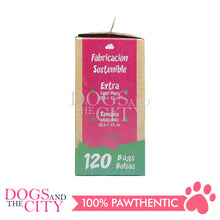 Load image into Gallery viewer, GKDC02 Green Sheep Biodegradable Pet Poop Bag Strawberry Fragrance 8 rolls