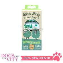 Load image into Gallery viewer, GKDC12 Green Sheep Compostable Pet Poop Bags 100% Biodegradable 4 Rolls for Dog