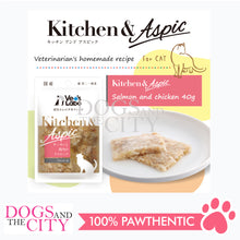 Load image into Gallery viewer, VET&#39;S LABO 16966 Kitchen &amp; Aspic Cats Salmon and Chicken Japanese Jelly Cat Food 40g