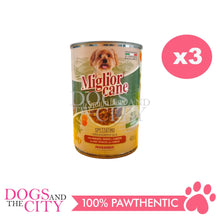 Load image into Gallery viewer, Miglior Cane Le Specialita Italiane Stew Chunks in Sauce with Beef Dog Food 405g (3 cans)
