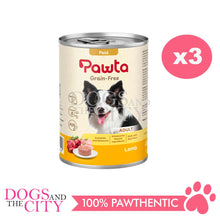 Load image into Gallery viewer, PAWTA Grain Free Canned  Wet Dog Food 400g (3 Cans)