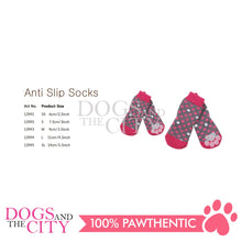 Load image into Gallery viewer, PAWISE 12991 Female Anti Slip Knit Pet Dog Socks - Polka Dots Extra Small 4pc/pack for Dog