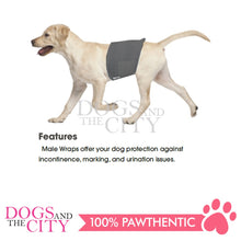 Load image into Gallery viewer, PAWISE  12985 Black Disposible Male Wrap Small  8-15 lbs 12pcs/pack