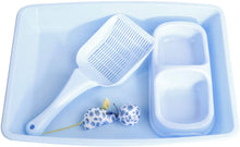 Load image into Gallery viewer, Pawise 28947 4-Piece Cat Starter Kit Blue - All Goodies for Your Pet