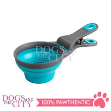 Load image into Gallery viewer, PAWISE 11060 2in1 Collapsible Pet Scoop Silicone Clip Measuring Dog Scooper 19cm 237ml