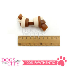 Load image into Gallery viewer, KIND REWARDS 9634 Bare Bones Knotted 2&quot; Made with Real Peanut Butter Flavor 100% Rawhide Free Small Dog Treats 264g