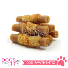 Load image into Gallery viewer, KIND REWARDS 9635 Bare Bones Chicken Wraps 100% Rawhide Free Small Dog Treats 16pcs 200g