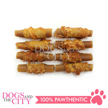 Load image into Gallery viewer, KIND REWARDS 9635 Bare Bones Chicken Wraps 100% Rawhide Free Small Dog Treats 16pcs 200g
