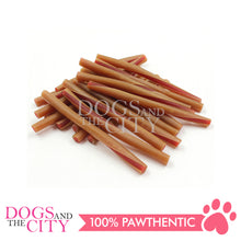 Load image into Gallery viewer, KIND REWARDS 9637 Bare Bones 50pcs Twist Sticks Peanut Butter 100% Rawhide Free Dog Treats 275g