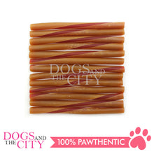 Load image into Gallery viewer, KIND REWARDS 9637 Bare Bones 50pcs Twist Sticks Peanut Butter 100% Rawhide Free Dog Treats 275g