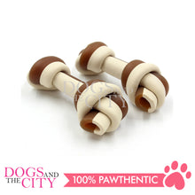 Load image into Gallery viewer, KIND REWARDS 9897-24 No Hide Bones Peanut Butter 4&quot; 100% Rawhide Free With Real Peanut Butter Inside Medium 66g