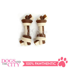 Load image into Gallery viewer, KIND REWARDS 9897-24 No Hide Bones Peanut Butter 4&quot; 100% Rawhide Free With Real Peanut Butter Inside Medium 66g