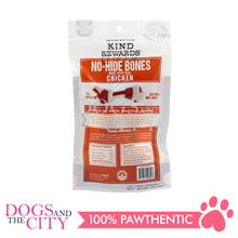 Load image into Gallery viewer, KIND REWARDS 9899-24 No Hide Bones 4&quot; Chicken Flavor 100% Rawhide Free With Real Chicken Treats Inside Medium 66g