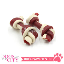 Load image into Gallery viewer, KIND REWARDS 9899-24 No Hide Bones 4&quot; Chicken Flavor 100% Rawhide Free With Real Chicken Treats Inside Medium 66g