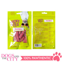 Load image into Gallery viewer, LUCKY BITES BN004 Beef Bites Chew Dog Treats 90g