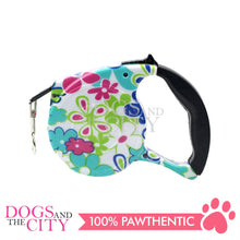 Load image into Gallery viewer, DGZ189 Printed Pet Auto Retractable Dog Leash Tape Tangle Free 5 meters Up to 33lbs Random Design