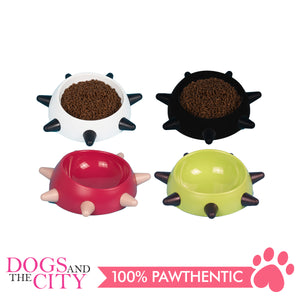 DGZ Beveled Round Bowl With Long Rivet 16x5cm 160ml for Dog and Cat