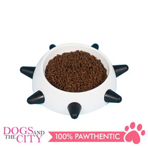 DGZ Beveled Round Bowl With Long Rivet 16x5cm 160ml for Dog and Cat