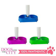 Load image into Gallery viewer, DGZ Pet Double Bowl with Bottle Feeder