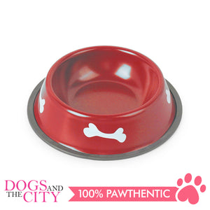 DGZ Painted Stainless Pet Bowl 18CM