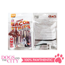 Load image into Gallery viewer, KARLIE FLAMIINGO Smoky Bacon Strips Twists Dental Dogs Treats 95g