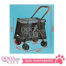 Load image into Gallery viewer, WM LD007M 4 Wheels Foldable Pet Stroller up to 55lbs for Dog and Cat