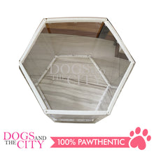 Load image into Gallery viewer, M-BABY Patented Transparent Modern ACRYLIC Pet Playpen Portable Model 45CM High 6 Panels for Dog and Cat