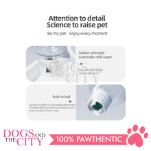 Load image into Gallery viewer, MRCT Gravity Water and Food Bowls Feeder Raised Cat Bowls with Automatic Water Bottle 15°Tilted Elevated Pet Bowl Raised Pet Feeder Bowl for Cats and Small Dogs 13.9x25x24.5cm