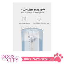 Load image into Gallery viewer, MRCT Gravity Water and Food Bowls Feeder Raised Cat Bowls with Automatic Water Bottle 15°Tilted Elevated Pet Bowl Raised Pet Feeder Bowl for Cats and Small Dogs 13.9x25x24.5cm