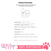 Load image into Gallery viewer, MRCT Gravity Water and Food Bowls Feeder Raised Cat Bowls with Automatic Water Bottle 15°Tilted Elevated Pet Bowl Raised Pet Feeder Bowl for Cats and Small Dogs 13.9x25x24.5cm