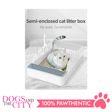 Load image into Gallery viewer, MRCT Modern Cat Litter Box Open Space White XL 56*42*24cm