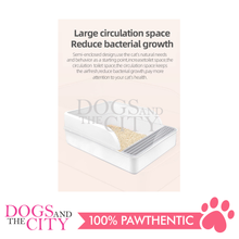 Load image into Gallery viewer, MRCT Cat Litter Box Open Space White Small 40*26*14cm