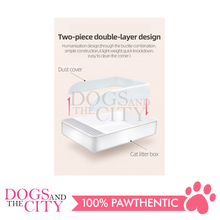 Load image into Gallery viewer, MRCT Modern Cat Litter Box Open Space White XL 56*42*24cm