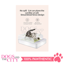 Load image into Gallery viewer, MRCT Modern Cat Litter Box Open Space White XL 56*42*24cm