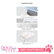 Load image into Gallery viewer, MRCT Modern Cat Litter Box Open Space White XL 56*42*24cm