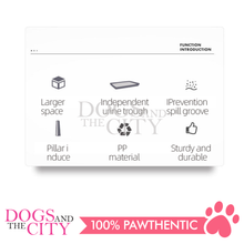 Load image into Gallery viewer, MRCT Cat Litter Box Open Space White XL 56*42*24cm