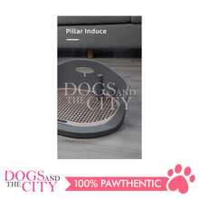 Load image into Gallery viewer, MRCT Potty Train High Fence Toilet with Removable Post for Dogs and Cats 50.5x35.5x18cm