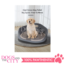 Load image into Gallery viewer, MRCT Potty Train High Fence Toilet with Removable Post for Dogs and Cats 50.5x35.5x18cm