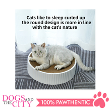 Load image into Gallery viewer, MRCT Compass Pets Corrugated Cat Scratch Pad Furniture Scratcher Inner Core LARGE Grey 40x40x10cm