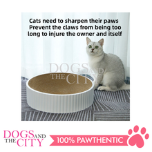 Load image into Gallery viewer, MRCT Compass Pets Corrugated Cat Scratch Pad Furniture Scratcher Inner Core LARGE WHITE 40x40x10cm