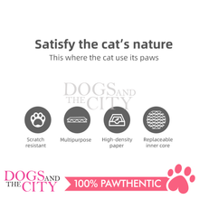 Load image into Gallery viewer, MRCT Compass Pets Corrugated Cat Scratch Replacement Pad Scratcher Inner Core XL 46x46x10cm