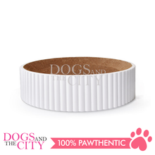 Load image into Gallery viewer, MRCT Compass Pets Corrugated Cat Scratch Pad Furniture Scratcher Inner Core LARGE WHITE 40x40x10cm