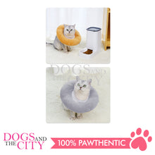 Load image into Gallery viewer, MRCT Pets Protector Cover Collar Soft Plush Pumpkin YELLOW for Dogs and Cats