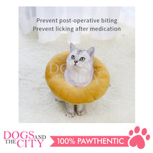 Load image into Gallery viewer, MRCT Pets Protector Cover Collar Soft Plush Pumpkin YELLOW for Dogs and Cats