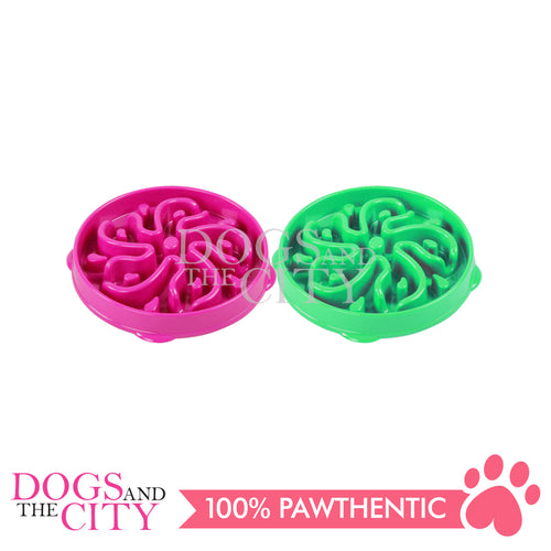 PAWISE 11092 Dog Cat Flower Slow Feeder Interactive Pet Bowl - Large 30cm