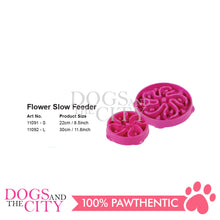 Load image into Gallery viewer, PAWISE 11091 Dog Cat Flower Slow Feeder Interactive Pet Bowl - Small 22cm