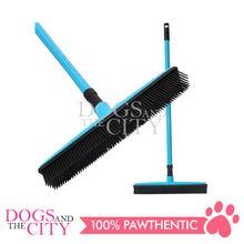 Load image into Gallery viewer, PAWISE 11570 Pet Hair Rubber Broom Soft Bristle with Adjustable Handle