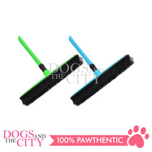 Load image into Gallery viewer, PAWISE 11570 Pet Hair Rubber Broom Soft Bristle with Adjustable Handle